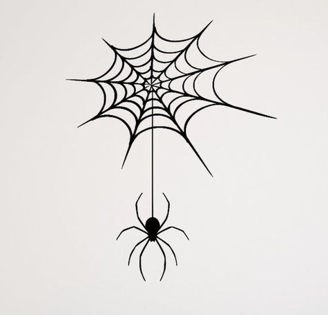 Tattoo Designs Spider, Stencil Tattoos, Spider Web Tattoo, Omerta Tattoo, Draw Step By Step, Web Tattoo, Free Tattoo Designs, Spooky Tattoos, Spider Tattoo