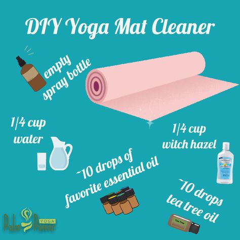 Cleaning Yoga Mat Diy, Yoga Mat Spray Diy, Yoga Bolster Diy, Diy Yoga Mat Holder, Diy Yoga Mat, Diy Yoga Mat Cleaner, Yoga Terms, Yoga Mat Spray, Yoga Mat Cleaner