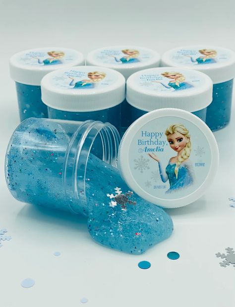 Elsa Frozen Princess Glitter Slime Party Favors 6 Pack - Etsy Slime Party Favors, Frozen 3rd Birthday, Frozen Birthday Party Decorations, Elsa Birthday Party, Frozen Bday Party, Disney Frozen Birthday Party, Disney Frozen Birthday, Elsa Birthday, Frozen Themed Birthday Party