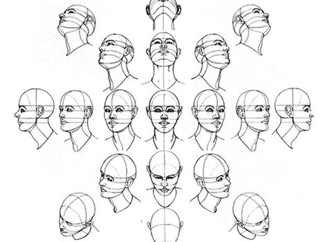 Some drawing references! *Mostly human* - Imgur Drawing The Human Head, Drawing Hair, Drawing Heads, 얼굴 그리기, Human Figure Drawing, Human Drawing, Drawing Faces, Face Sketch, Different Angles