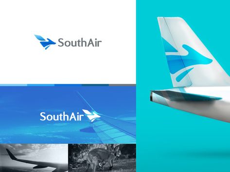 South Air by Lvasquez | Dribbble Airplane Branding Design, Airplane Company Logo, Airline Branding Identity, Airlines Logo Design, Airline Design Branding, Airplane Typography, Plane Graphic Design, Airline Logo Design, Luxury Travel Logo