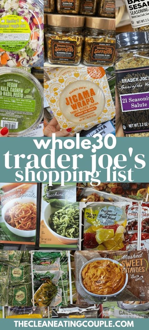 Whole 30 Trader Joes, Healthy Trader Joes Recipes, Healthy Trader Joes, Trader Joe's Shopping List, Trader Joes Recipes Dinner, Whole 30 Approved Foods, Trader Joes Meal Planning, Trader Joes Recipes Healthy, Trader Joes Shopping List