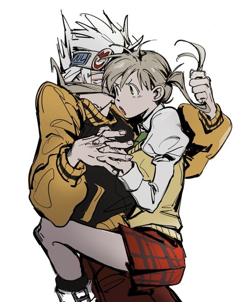 Maka Albarn Fanart, Maka Albarn, Soul Eater Evans, Soul X Maka, Doodle Icons, Soul Eater Manga, Soul And Maka, Anime Soul, Dibujos Cute