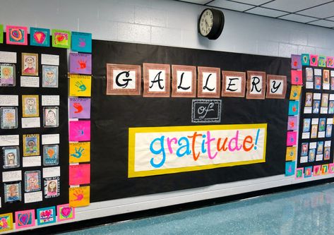 Cassie Stephens: In the Art Room: Our Gallery of Gratitude Art Bulletin Boards, Cassie Stephens, Collaborative Art Projects, Outfit Photos, Thanksgiving Art, Elementary Art Projects, Collaborative Art, Middle School Art, Night Art