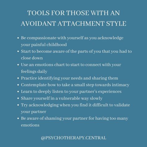 Avoidant Attachment Style, Avoidant Attachment, Avoidant Personality, Emotion Chart, Attachment Theory, Relationship Lessons, Relationship Therapy, Relationship Psychology, Attachment Styles