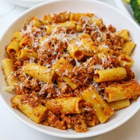 Ground Turkey Pasta, Pasta With Meat Sauce, Turkey Pasta, Meat Pasta, Bolognese Recipe, Pasta Sauce Recipes, Snacks Saludables, Ground Turkey Recipes, Cooking Turkey