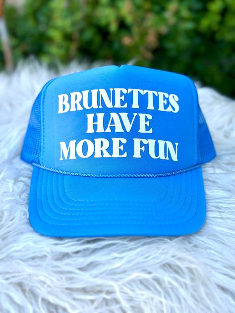 One size fits all trucker hat. Made with professional grade puff vinyl. Message us for custom requests! Trucker Hat Sayings, Christmas Hats Ideas, Trucker Hat Women, Trendy Trucker Hats, Lake Hat, Womens Trucker Hat, Puff Vinyl, Funny Trucker Hat, Vacation Hat