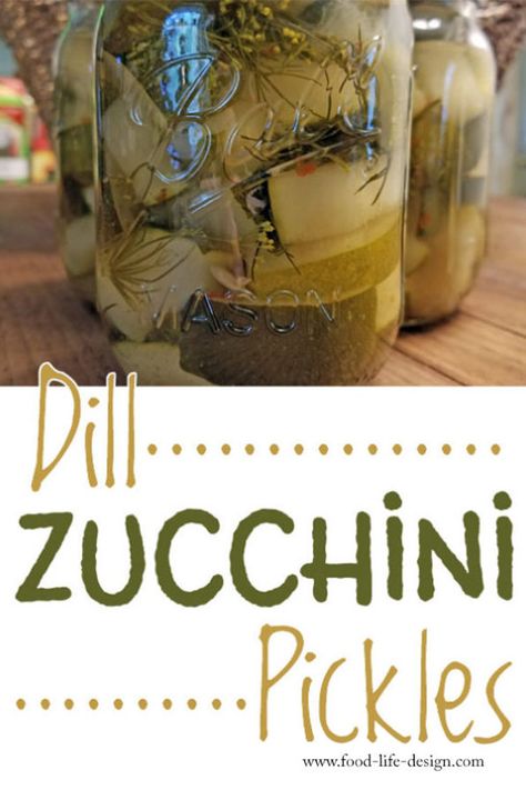 Dill Zucchini Pickles, Dill Pickle Canning, Dill Zucchini, Canning Zucchini, Canned Zucchini, Pickle Pizza, Zucchini Pickles, Pickles Recipe, Canning Pickles