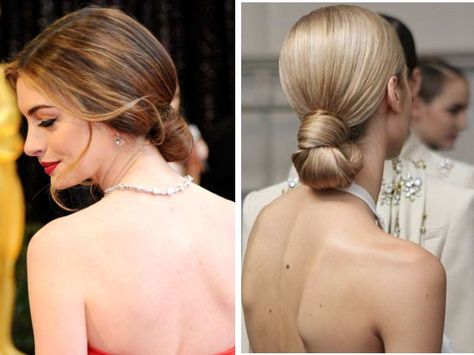 Sleekly-knotted Bun - Best Hairstyles for High Collar Dress - EverAfterGuide Hairstyle For V Neck Dress, Hair For High Neck Dress, Hair For Halter Dress, Hairstyles For Halter Dress, High Neck Dress Hair, Halter Dress Hairstyles, Knotted Bun, Halter Top Wedding Dress, High Neck Dress Formal