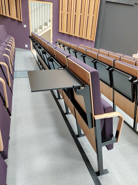 Architecture Auditorium, School Furniture Design, Theater Plan, Hinged Table, Armrest Table, School Bench, Auditorium Chairs, Arm Rest Table, Auditorium Design