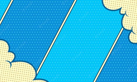 Premium Vector | Comic abstract page blue background and cloud Comic Background Landscape, Blue Comic Background, Blue Background Landscape, Superhero Background, Blue Bg, Comic Pop Art, Pop Art Background, Background Landscape, Motion Wallpapers