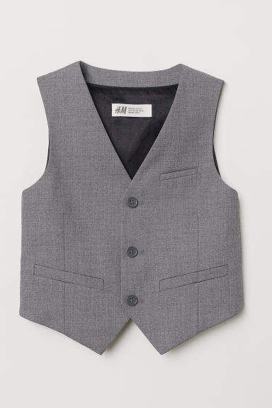 H&M - Suit Vest - Gray Low Neck Blouse Designs, Boys Vest Outfit, Gray Vest, Boys Vest, Grey Vest, Vintage Vest, Blouse Neck Designs, Kids Fashion Boy