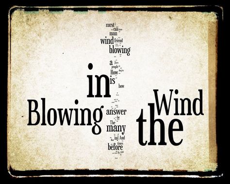 Blowing in the Wind Bob Dylan Art, Blowin In The Wind, Man Looking Up, Rain Chains, Blowin' In The Wind, Blowing In The Wind, Contemporary Music, Favorite Song, Rooftops