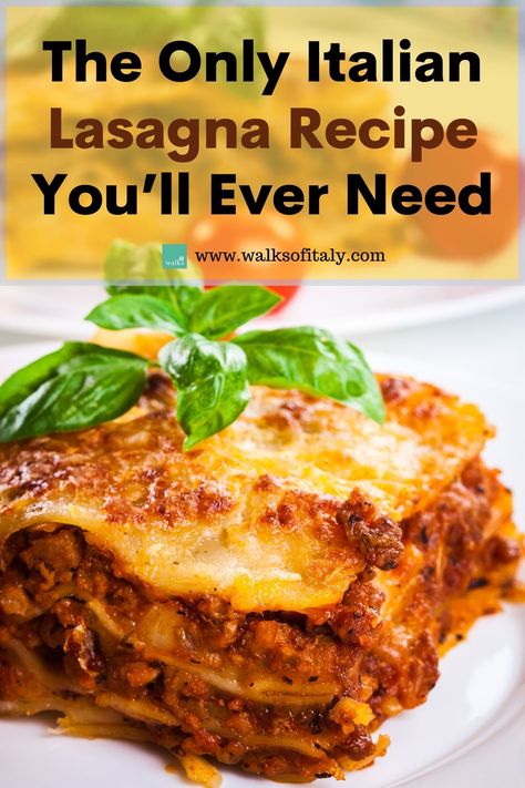 Authentic Italian Recipes Lasagna, Best Italian Lasagna Recipe Ever, Authentic Lasagne Recipes, Food Network Lasagna Recipe, Authentic Lasagna Recipe Italy Ricotta, Best Authentic Lasagna Recipe, Italian Lasagne Authentic, Spanish Lasagna Recipes, Pasta Lasagna Recipes