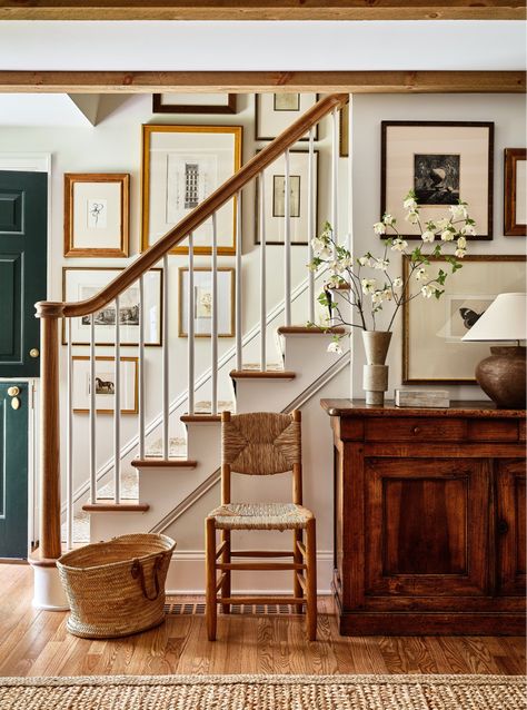 Master Hallway, Stair Plan, New England Home, Nancy Meyers, Stair Case, Cape Cod House, New England Homes, New England Style, Big House