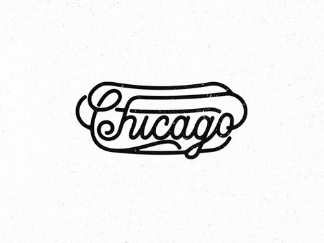 Chicago Style by Joe Flores on Dribbble Chicago Small Tattoo, Chicago Inspired Tattoos, Chicago Tattoo Ideas Simple, Chicago Symbols, Chicago Tattoo Ideas, Chicago Svg, Chicago Flag Tattoo, Chicago Graphic Design, Chicago Logo