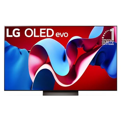 LG 65-Inch Class OLED evo C4 Series Smart TV 4K Processor Flat Screen with Magic Remote AI-Powered with Alexa Built-in (OLED65C4PUA, 2024) Lg Oled, Sling Tv, Oled Tv, Tv Tuner, 4k Hdr, Outdoor Tv, Screen Mirroring, Blu Ray Player, Watching Movies