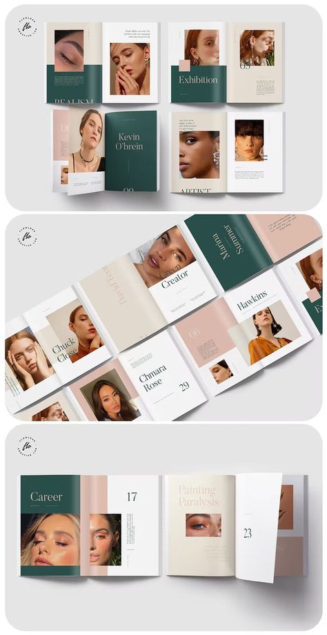 Makeup Artist Portfolio Brochure Template InDesign. 30 Pages. Makeup Advertisement, Makeup Artist Portfolio, Makeup Artist Branding, How To Use Makeup, Brochure Design Creative, Makeup Ads, Makeup Portfolio, Creative Brochure, Artist Branding