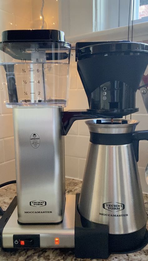 Product Review: Techni Vorm Moccamaster Coffee Maker with Thermal Carafe - Whoa! Strong Coffee, Drink Coffee, Product Review, Drip Coffee Maker, Cup Of Coffee, Coffee Brewing, Hand Built, Coffee Pot, Coffee Drinks