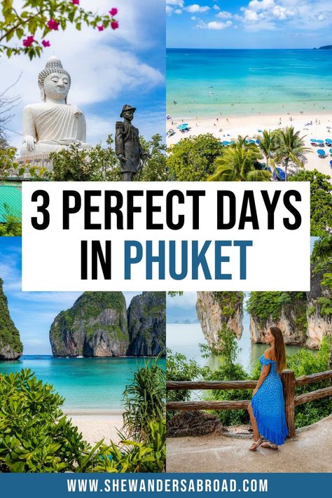 Spending 3 days in Phuket gives you the chance to visit all the best places in and around the island. In this 3 day Phuket itinerary I will show you how! | Phuket travel guide | Phuket travel tips | Best places to visit in Phuket Thailand aesthetic | Things to do in Phuket Thailand travel photography | Phuket Thailand travel tips | Phuket Thailand travel guide | Phuket Thailand travel pictures | Phuket Thailand beaches | Phuket Thailand outfit ideas | Phuket itinerary 3 days Phuket Things To Do, Puckett Thailand, Things To Do In Phuket Thailand, Thailand Itinerary 2 Weeks, Phuket Thailand Aesthetic, Phuket Thailand Beach, Thailand Travel Photography, Phuket Itinerary, Phuket Thailand Travel