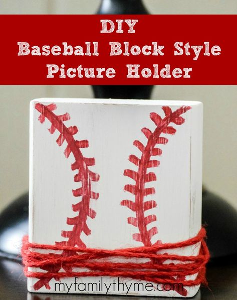 Traditional Scottish Shortbread, Baseball Banquet, Baseball Things, Scottish Shortbread, Baseball Crafts, Baseball Decor, Pinterest Challenge, Wood Block Crafts, Inexpensive Crafts