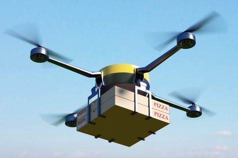 Uber lists San Diego as test market for drone delivery service Bird Attack, Drone Design, Pizza Delivery, Drone Video, Electric Skateboard, Rc Drone, Storage Devices, Food Industry, Data Storage