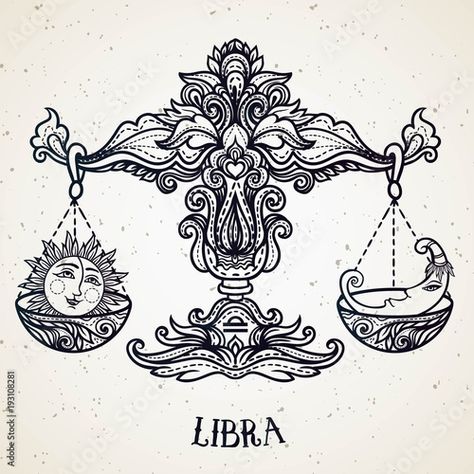 Libra Scales Drawing, Scales Drawing, Libra Scale, Libra Tattoos, Libra Scales, Libra Tattoo, Art Vector Illustration, Scale Drawing, Line Art Vector