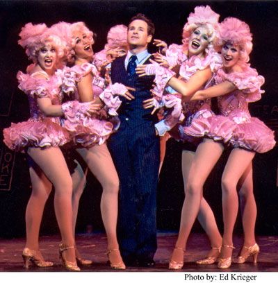 Crazy For You Musical Costumes, Cupid Clown, Crazy For You Musical, 42nd Street Musical, Curtains Aesthetic, Guys In Skirts, Carnival Girl, Theatre Geek, 42nd Street