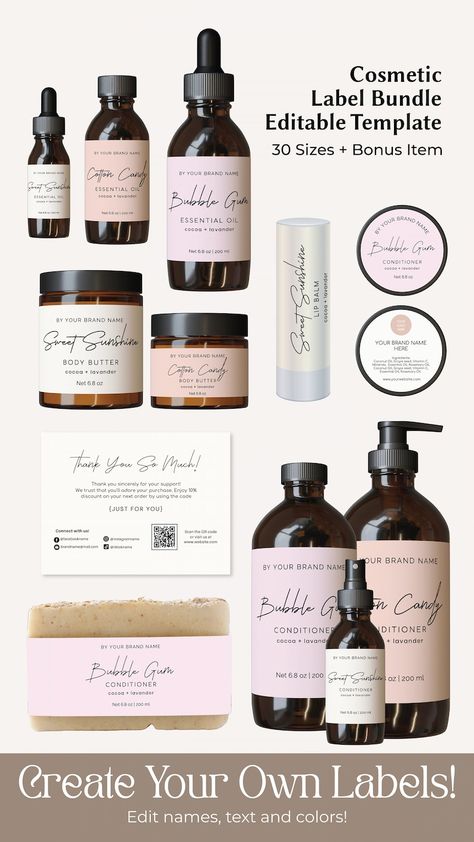 Labels For Body Butter, Skincare Label Design, Body Butter Recipe Homemade, Body Scrub Labels, Cosmetic Business, Body Butter Labels, Cosmetic Branding, Beauty Products Labels, Homemade Body Butter