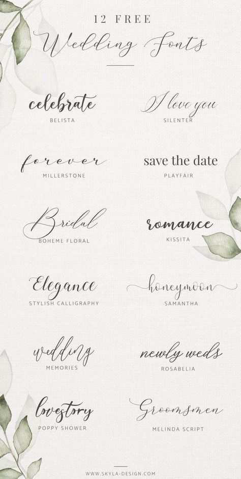 Fonts 2024, Blog Font, Wedding Invitation Fonts, Fonts Script, Fonts Creative, Font Ideas, Idee Cricut, طابع بريدي, Invitation Fonts