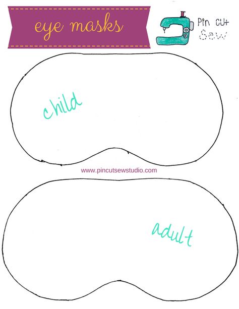 How to make an emoji sleep mask. Get the free template as a printable pattern, plus a video tutorial, friendly for beginners at sewing. || PIn Cut Sew Studio #sewing #sleepmask #howtosew #beginnersewing #crafts #kidscrafts Kids Eye Mask, Kids Sleep Mask, Diy Eye Mask, Diy Sleep Mask, Mask Tutorial, Sewing Projects For Kids, Small Sewing Projects, Creation Couture, Sewing For Beginners