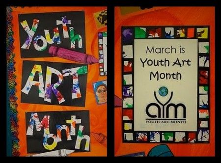 art bulletin letters Bulletin Letters, Bulletin Board Ideas For Teachers, Youth Art Month, March Bulletin Board, Letter Borders, Bd Ideas, Diy Bulletin Board, Teacher Bulletin Boards, Arts Month