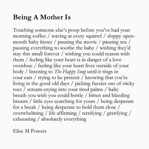 Being a mother is absolutely exhausting and absolutely everything. Here’s a new poem and a few oldies to celebrate motherhood. Happy Mother’s Day friends! 🫶 🏷️ #poemoftheday #poetrycommunity #poetrylovers #writingcommunity #poetry #poetrydaily #poetscorner #mothersday #motherhoodpoetry #motherhoodpoems #celebratemotherhood #motherhood Poetry About Motherhood, Poetry About Mothers, Motherhood Poems, Being A Mother, Poem A Day, Happy Mother, Writing Community, May 11, A Mother