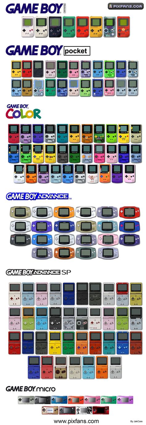 I had the first one on this list, and the silver Gamboy advance SP Nintendo Console, Gameboy Color, Playstation 1, Gaming Controller, Space Invaders, Gameboy Advance, Retro Videos, Nintendo Game, Retro Game