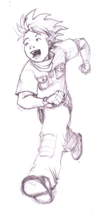 Run boy run sketch Person Running Art Reference, People Running Drawing Reference, Running People Drawing, Anime Running Pose Reference, How To Draw Running, Person Running Front View, Running Sketch Drawing, Running Foreshortening, Running Person Reference