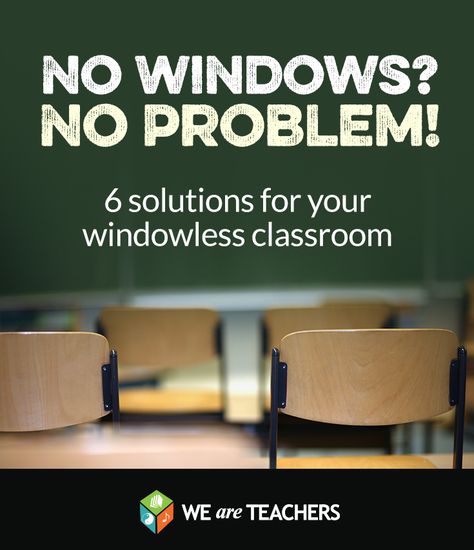 Windowless-Classroom Classrooms With No Windows, Diy Fake Window For Classroom, Fake Window For Classroom, Classroom With No Windows Ideas, Classroom No Windows, No Window Classroom Ideas, Classroom Without Windows, Alternative Lighting Classroom, Windowless Classroom Ideas