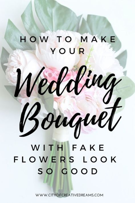 How to Make your Wedding Bouquet with Fake Flowers Look so Good | City of Creative Dreams diy wedding bouquet, diy wedding bouquet fake flowers, diy wedding bouquet fake flowers boho, diy wedding bouquet fake flowers cascade, diy wedding bouquet tutorial, diy wedding bouquet tutorial step by step how to make, diy wedding bouquet tutorial fake flowers, diy wedding bouquet tutorial step by step, wedding flowers bouquet, tropical wedding bouquets, tropical wedding bouquets simple Simple Elegant Wedding Bouquet The Bride, Diy Small Wedding Bouquet Simple, Wedding Bouquets Types, How To Diy Bridal Bouquet, Easy Diy Wedding Bouquet, Making Bouquets With Fake Flowers, Diy Bridesmaid Flowers, Diy Wedding Fake Flowers, How To Make Bridesmaids Bouquets