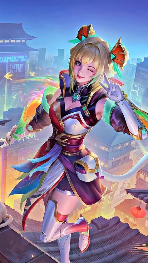 Wanwan 11.11 Skin, Wan Wan Mobile Legends Skin, Skin Wallpaper, Flying Swallow, Captain America Art, Plant Styling, Alucard Mobile Legends, Hello Kitty Printables, Anime Photo Profile Dark