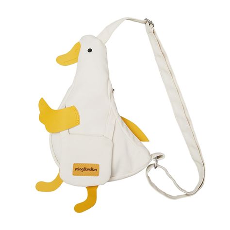 PRICES MAY VARY. Material: Nylon Dorable Design: The cute duck shape and cartoon style make this bag a fun and unique accessory for any outfit. Convenient Size: The compact size of this sling bag makes it perfect for carrying your essentials while on-the-go. Package Included:1Pcs Duck Shaped Sling Bag Funny Cartoon Crossbody Bag Cute Nylon Chest Purse(If there are any problems with the product, please send us pictures.Tell us more details about this problem.) Thank you so much for your purchasin Kawaii Duck, Novelty Purses, Kawaii Bag, Duck Bag, White Crossbody Bag, Casual Tote Bag, Messenger Purse, Women Crossbody Bag, Canvas Messenger Bag