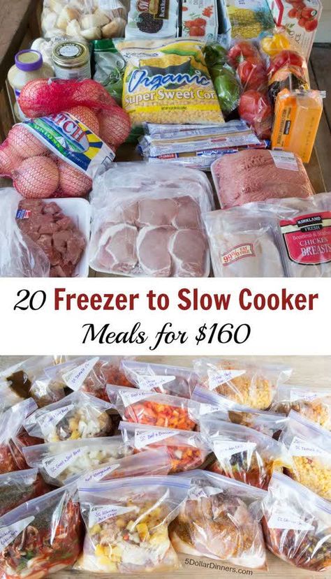 Slow Cooker Meal, Slow Cooker Freezer Meals, Meal Plan Grocery List, Freezable Meals, Freezer Meal Planning, Slow Cooker Meals, Make Ahead Freezer Meals, Freezer Meal Prep, Dump Meals