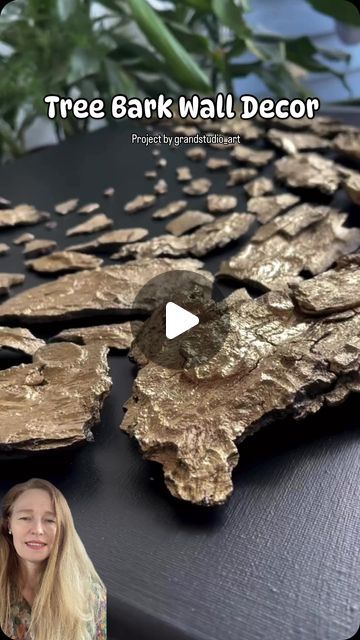 Thousands of Tips on Instagram: "Transform your space with this unique and textured wall art! Start with a black canvas and adhere tree bark using hot glue. Add a touch of elegance with gold paint. This project is perfect for adding a natural and rustic touch to your home.”

Credits:@grandstudio_art

#treebarkart #canvasart #wallart #homedecor #diyhomedecor #craftproject #diyinspiration #craftlove #diyhome #homesweethome #crafttime #diyenthusiast #diyaddict #homedecorideas #interiordecor #diyhomeimprovement #diyhomedecorideas #diyhomeprojects #upcycling #recycle #reuse #handmadehome #rusticdecor" Tree Bar, Exterior House Paint Color, Paint Color Combinations, House Colors Exterior, Exterior House Paint, Exterior House Paint Color Combinations, House Paint, House Paint Exterior, Tree Bark