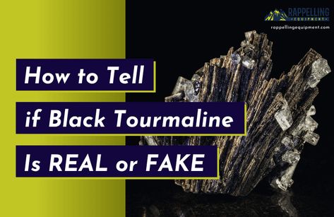 How to Tell if Black Tourmaline Is Real? (or FAKE) Types Of Quartz, Mohs Scale, Under The Lights, Spiritual Practices, Generators, Black Tourmaline, Negative Energy, Some People, How To Know