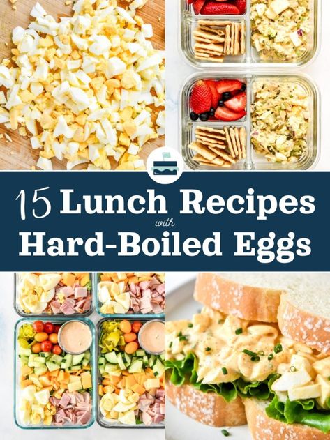 If you’ve got leftover hard-boiled eggs or you’re just looking for new lunch ideas, browse this list of 15 Lunch Recipes With Hard-Boiled Eggs! There are salads, sandwiches, adult lunchables and more, all make-ahead friendly! Recipes With Hard Boiled Eggs, New Lunch Ideas, Hard Boiled Egg Breakfast, Leftover Hard Boiled Eggs, Adult Lunchables, Chef Salad Recipes, Boiled Egg Recipes, Egg Lunch, 75 Hard