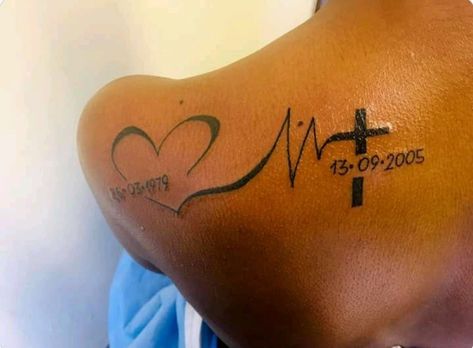 Rip Date Tattoo, Tattoo To Honor Grandma, In Memory Tattoos Brother, Son Memorial Tattoo For Mom, In Loving Memory Tattoos For Grandmas, Date Tattoo Ideas Memories, Fine Line Memorial Tattoo, In Loving Memory Tattoos Husband, Tattoos For Memory Of Loved Ones