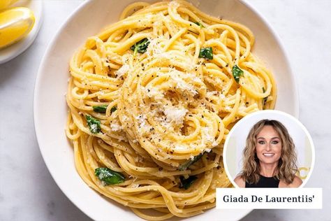 Giada De Laurentiis' lemon spaghetti promises a rich and tangy pasta dish. I had to put her recipe to the test. The post Giada De Laurentiis’ Lemon Spaghetti Is a Ridiculously Easy Weeknight Dinner appeared first on Taste of Home. Giada De Laurentiis Recipes, Giada Recipes, Lemon Spaghetti, Sauce Spaghetti, Tastemade Recipes, Lemon Pasta, Pasta Dinners, Cooking For Beginners, Giada De Laurentiis