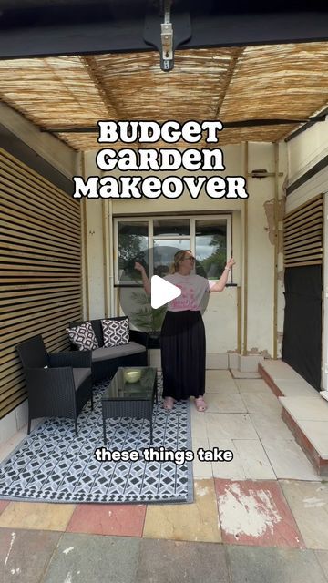 Patio Refresh On A Budget, Diy Deck Decor Ideas On A Budget, Garden Makeover Before And After, Cheap Garden Makeover, Garden Makeover On A Budget, Backyard Makeover On A Budget, Rental Garden, Patio Makeover On A Budget, Garden Slabs