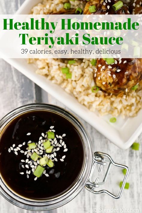 Teriyaki Sauce Healthy, Pineapple Chicken Thighs, Pineapple Chicken Stir Fry, Easy Lettuce Wraps, Asian Inspired Salad, Pineapple Chicken Recipes, Teriyaki Sauce Recipe, Slender Kitchen, Healthy Sauces