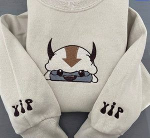 Your Shopping Cart – Mr Embroidery Gifts Pokemon Embroidery Hoodie, Hoodies With Embroidery, Atla Embroidery, Cool Sweatshirt Designs, Appa Hoodie, Appa Sweatshirt, Diy Crewneck Sweatshirt Ideas, Cute Sweatshirts Outfits, Oversized Crewneck Outfit