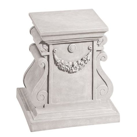 Stone Pedestal, Statue Base, Garden Sculptures, Garden Urns, Classic Garden, Antique Stone, Traditional Garden, Design Toscano, Faux Stone