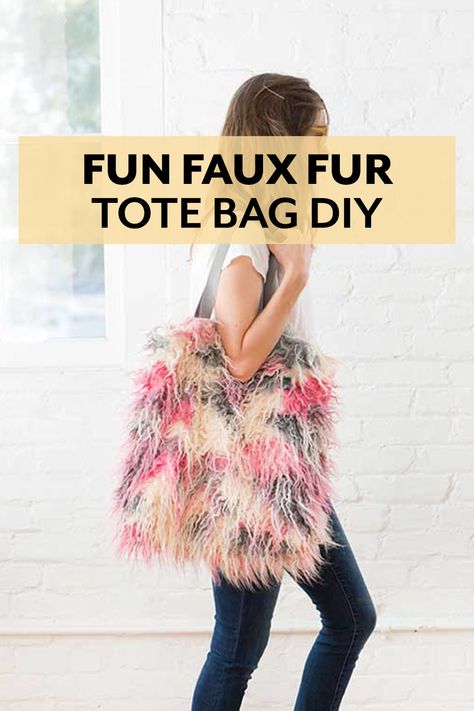 Fur Tote Bag, Wallets For Girls, Faux Fur Purse, Faux Fur Bag, Tote Bag Tutorial, Love Fest, Faux Fur Pillow, Sewing Tutorials Free, Cute Wallets